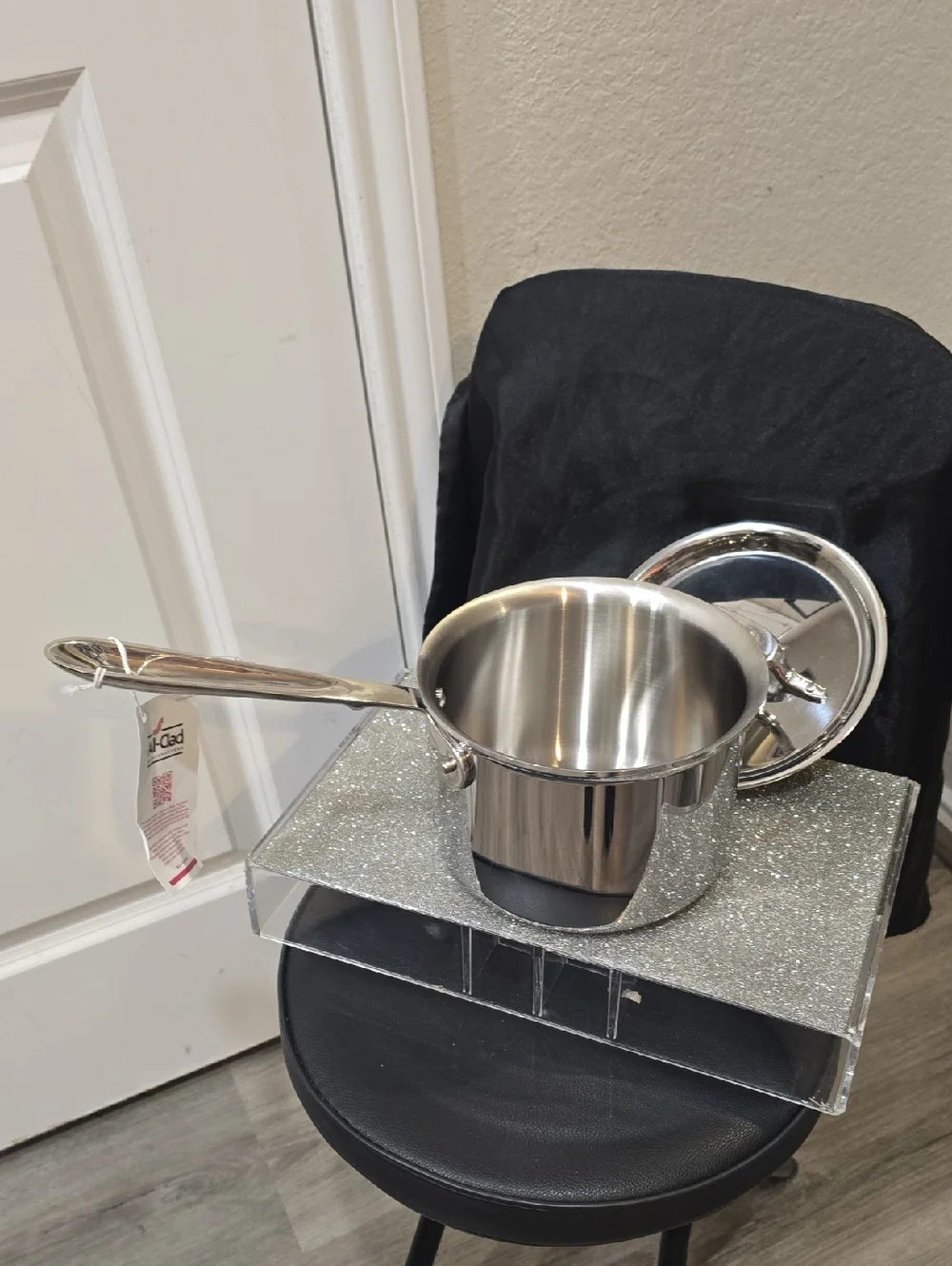 All-Clad D3 Stainless Steel 2QT Saucepan w/Lid